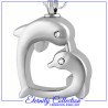 ECN17 Dolphin Heart Eternity Collection™ Necklace