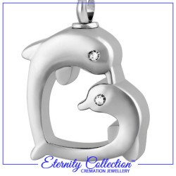 ECN17 Dolphin Heart Eternity Collection™ Necklace