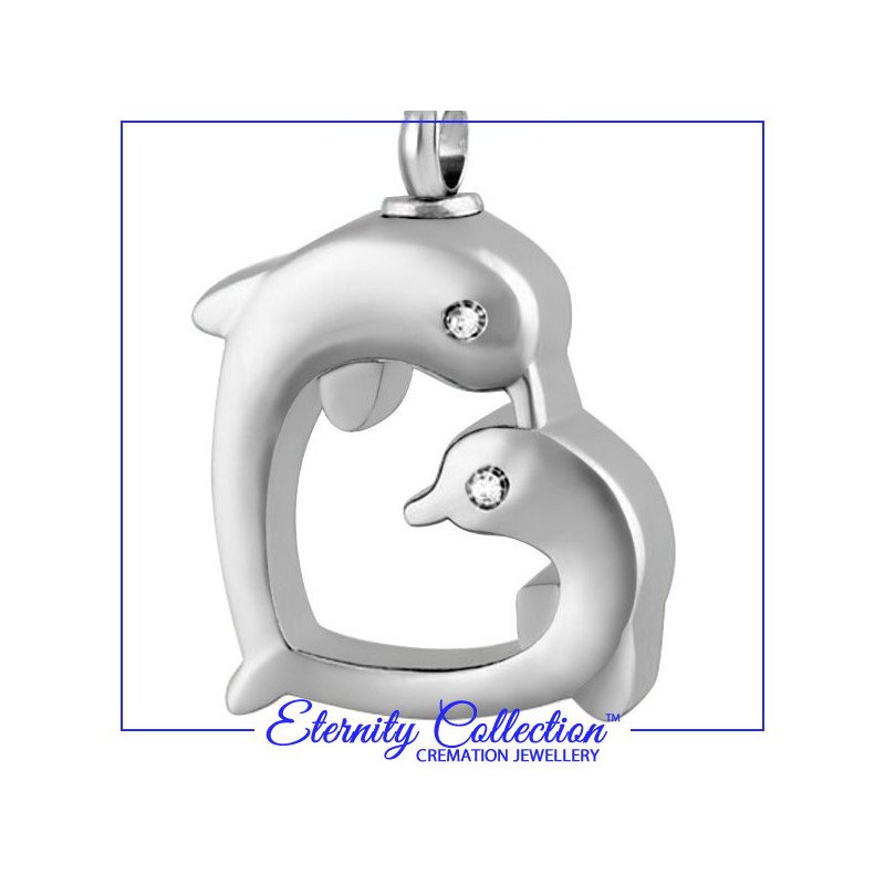 ECN17 Dolphin Heart Eternity Collection™ Necklace