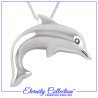 ECN20 Silver Dolphin Eternity Collection™ Necklace