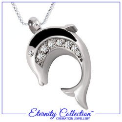 ECN24 Sparkling Dolphin Eternity Collection™ Necklace
