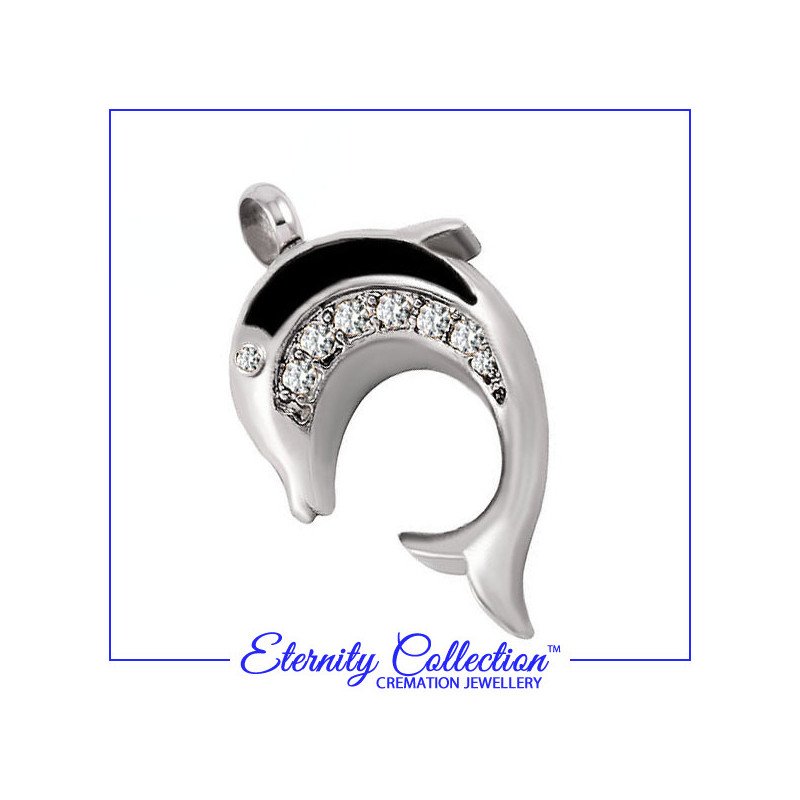 ECN24 Sparkling Dolphin Eternity Collection™ Necklace