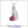 ECN38 Glitter Heart Eternity Collection™ Necklace