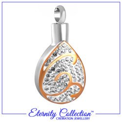 ECN39 Glitter Droplet Eternity Collection™ Necklace