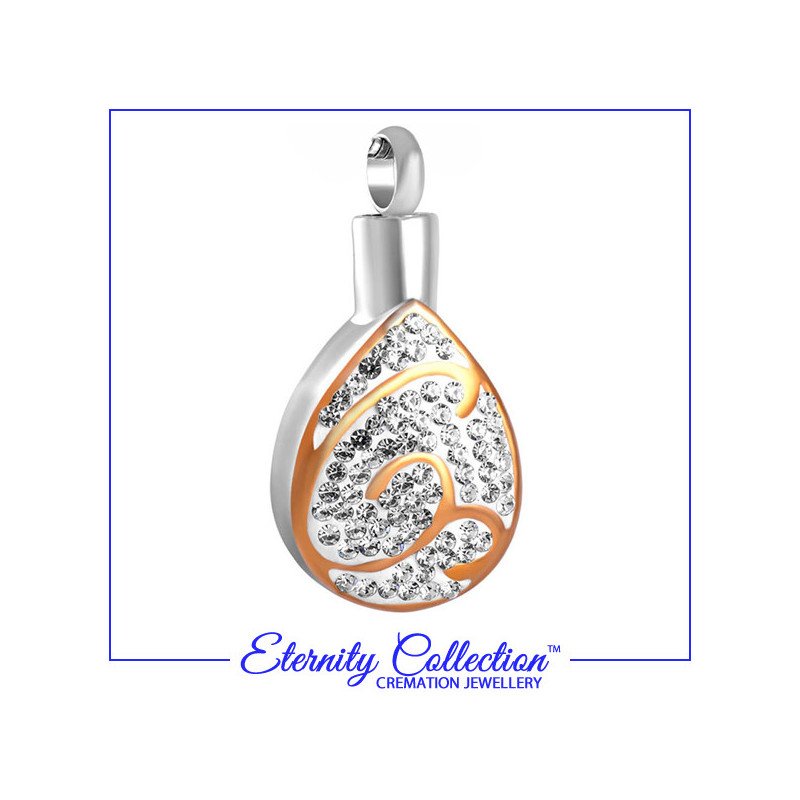 ECN39 Glitter Droplet Eternity Collection™ Necklace